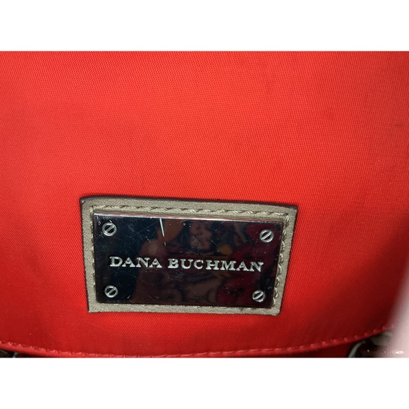 Dana Buchman Red Messenger‎ Crossbody Bag Travel Satchel Everyday Purse - Picture 9 of 16